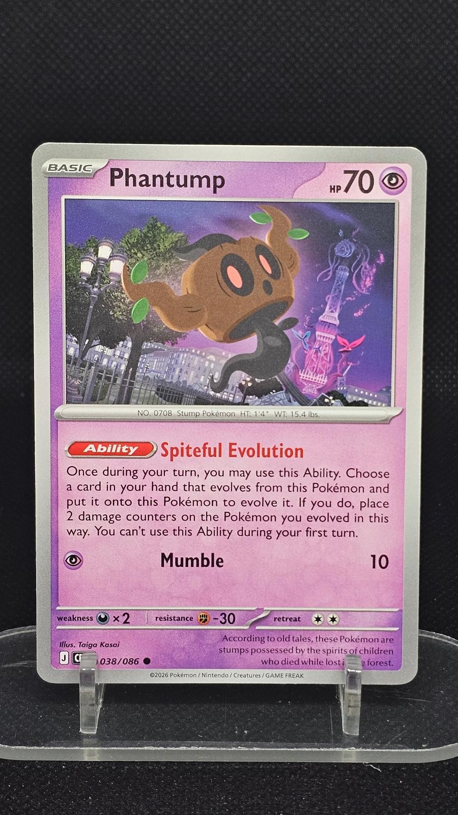 Phantump 038/086 Common Chaos Rising Pokemon Lightly Played