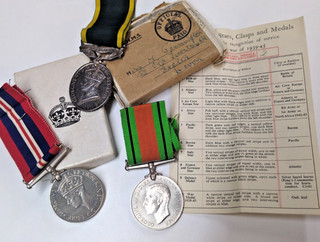 WW2 GEORGE VI TERRITORIAL EFFICIENCY MEDAL SGT M PENNINGTON MILITARY ARMY