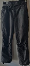 Columbia Women  s M Black Insulated Ski Snow Pants Belted Winter READ Flaws