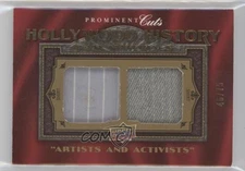 2009 Upper Deck Prominent Cuts Hollywood History Dual 46/75 #HHD-42 0j4n