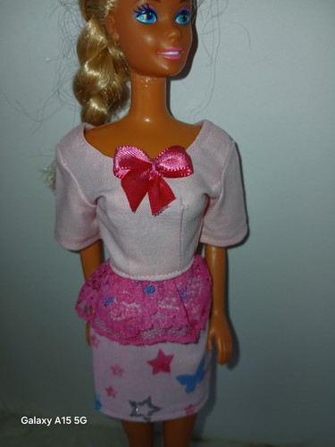 New 3 Pc Skirt Top Shoes Fits Standard Barbie 11.5” Fashion Dolls OOAK #LDC05 - Picture 7 of 11