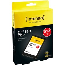 .Intenso SSD interne Festplatte Top. High-Speed 3D Nand 2,5 Zoll 512GB SATA III.