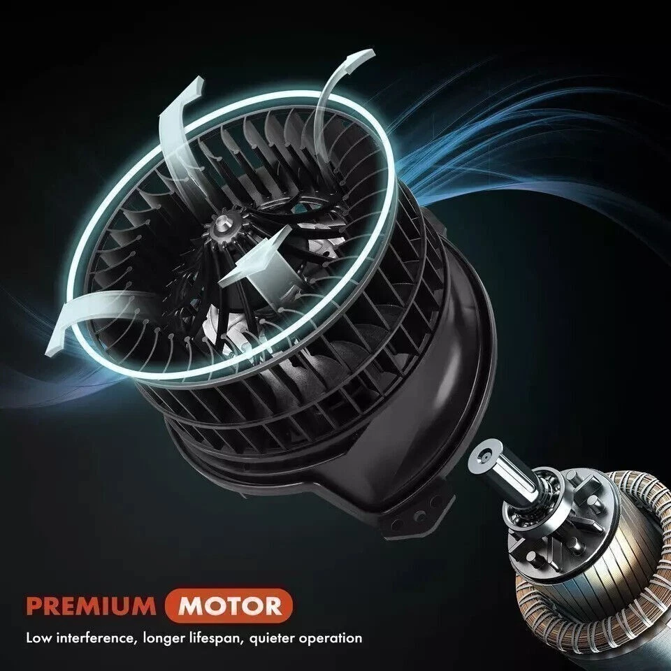 Motor soplador calentador HVAC con rueda para Freightliner FL50 Coronado Volvo VNL VNM S Foto 2 de 4