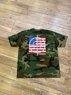 Size XXL - Supreme Target Tee Woodland Camo | eBay