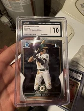 2023 bowman chrome #BDC-121 Jacob Wilson cgc 10