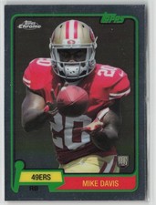 Mike Davis RC 2014 Bowman Chrome Rookie Autographs Refractors Texas Longhorns