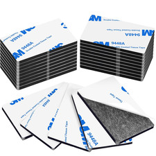 60 Pack Double Sided Adhesive Pads 3mm Heavy Duty Black Foam Mounting Tape