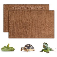 Reptile Carpet Natural Coconut Fiber Tortoise Carpet Mats for Pet Terrarium L...