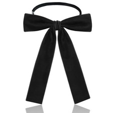 Western Bow Ties for Men Women Colonel Velvet Ribbon String Bowtie for Black