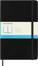 Moleskine Classic Notebook, Large, Dotted, Black, Hard Cover 5 Black