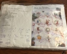 "Deck the Boughs Christmas Ornaments" Embroidery Kit Makes 12