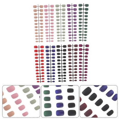 240 Pcs Kurze Press on Nails Falsche Nägel Künstliche Nagelspitzen