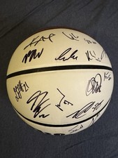 Dallas Mavericks Autographed Team Ball LUKA, KYRIE, KLAY THOMPSON