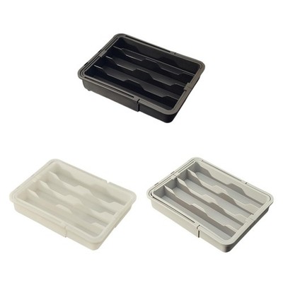 Silberbesteck Schublade Organizer Besteckkasten Erweiterbar Mehrzweck Silberbesteck