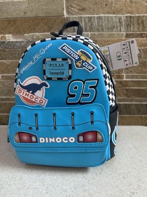 Loungefly Disney Pixar Cars Lightning McQueen Dinoco Light-Up Mini Backpack 