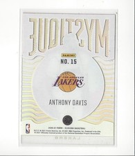 2020-21 Panini Illusions Mystique Asia Red and Yellow #15 Anthony Davis Lakers