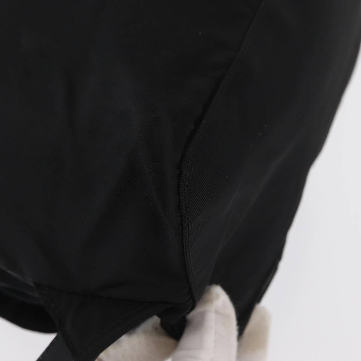 Prada Double Front Pocket Backpack Tessuto Black Nylon Backpack Bag Authentic thumbnail 10