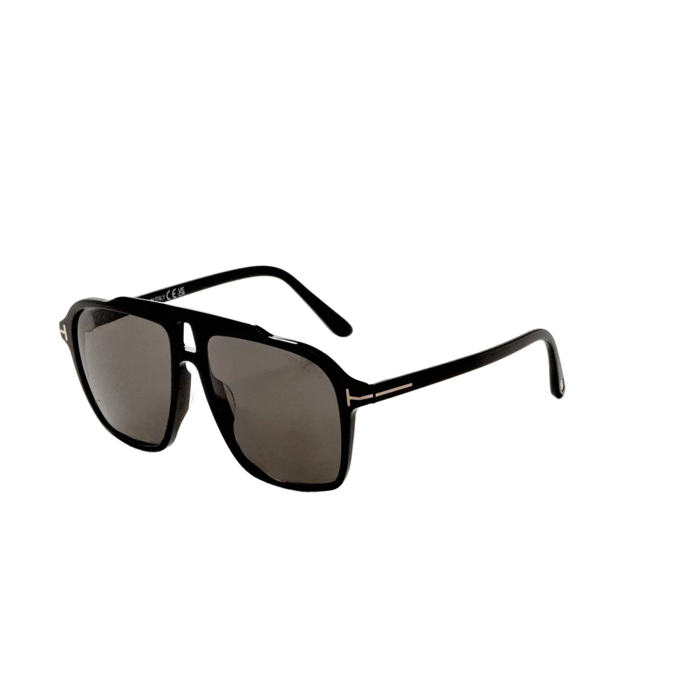Tom Ford Men's Fashion 56mm Shiny Black Sunglasses FT1209-01A-56