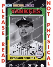 Topps BUNT App DIGITAL Everson Pereira Yankees Signed Heritage SuperRare Rookie