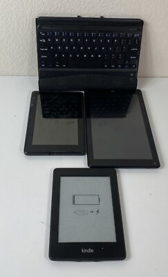 Lot of 4 *MIXED MODEL & BRAND* Tablets & E-Readers - *PLEASE READ*
