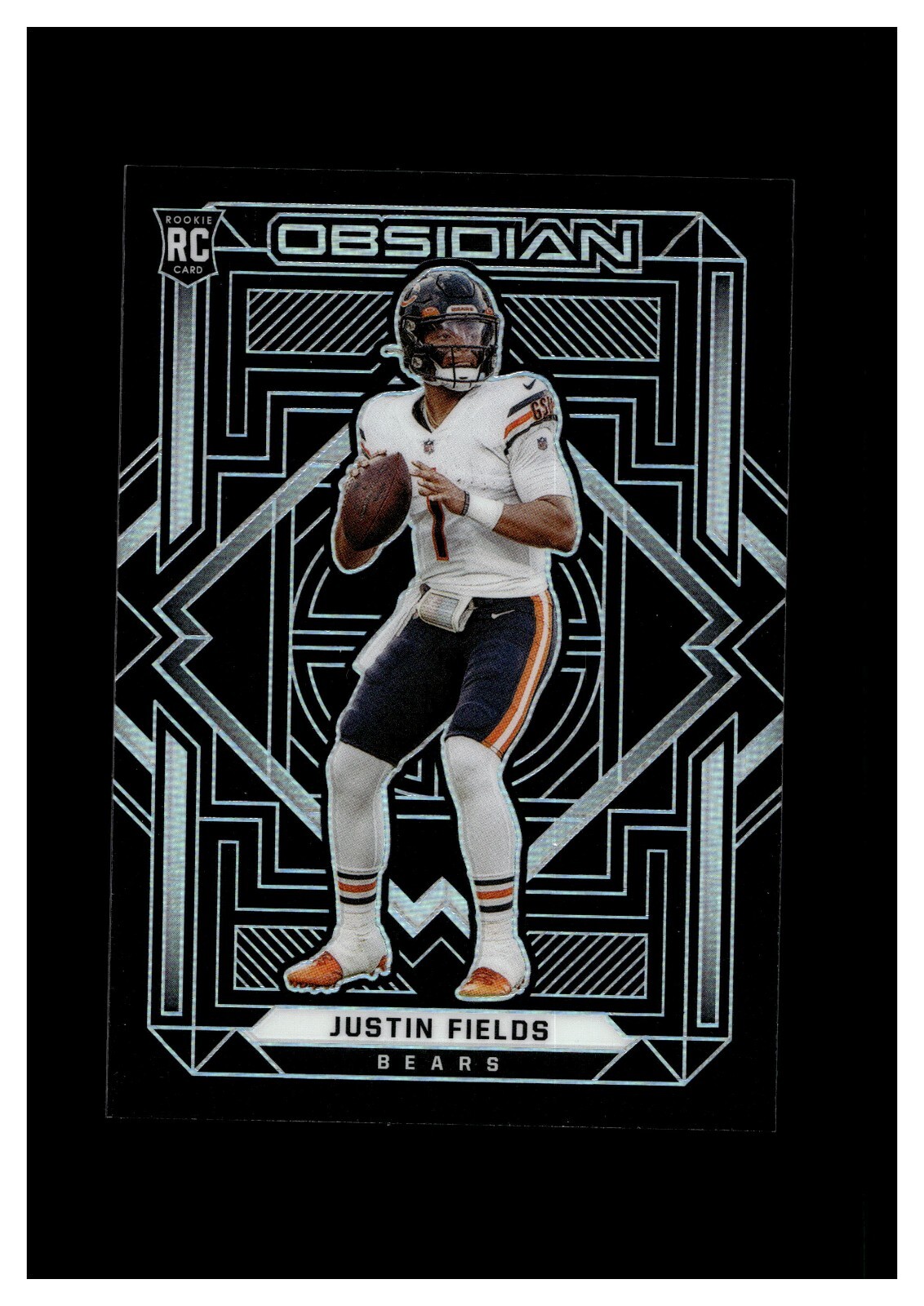 2021 Panini Obsidian #103 Justin Fields RC Chicago Bears