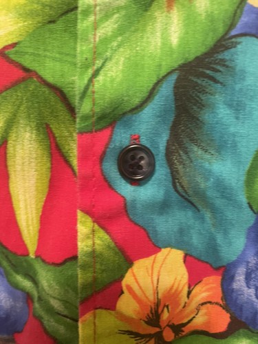 EDWARDS Men’s Hawaiian XL Shirt 80s Flower Design Casual Beach Cruise Luau - Picture 7 of 7