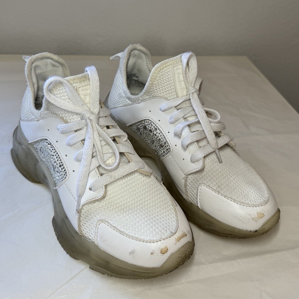 Silver Steve Madden Sneakers With Rhinestones STEVE MADDEN