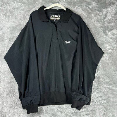 Zero Restriction Superlight Jacket Mens L Black Full Zip Golf Windbreaker Logo