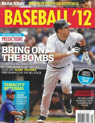 USA Today Magazine Baseball Mark Teixeira Johan Santana Prediction Forecast