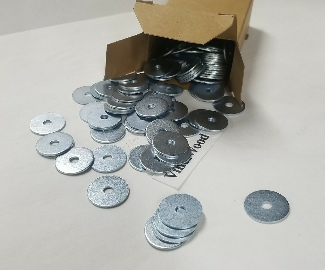 5/32" X 7/8" Zinc, Fender Washers (50) pieces. Quality hardware.