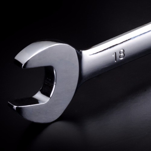 Herramienta de reparación manual llave de cabeza flexible de 12 puntos llave métrica de extremo abierto - Imagen 8 de 12