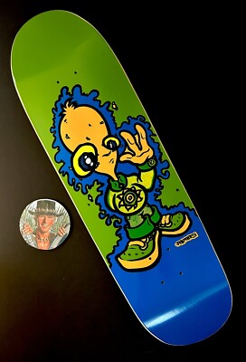 レア CONSPIRACY ALIEN SHOT デッキ コンスピ イエロー RARE New Deal SIGNED John Montesi Alien Boy Skateboard Deck 90s