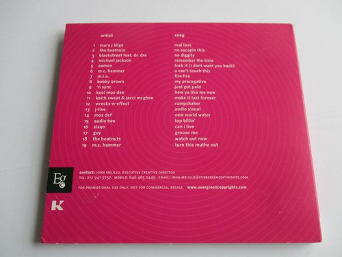 Evergreen Copyrights HIP-HOP & R&B Vol 1 CD Sampler RARE 19 Tracks Promo OnlyNEW - Picture 4 of 4