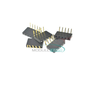 20PCS 1x5Pin Header 2.54mm Pitch Right Angle Female Single Row Connector Socket