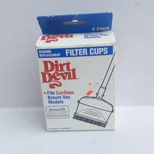 Vtg Dirt Devil OEM Replacement Filter Cups-Cordless Broom Vac Models-1996-NEW