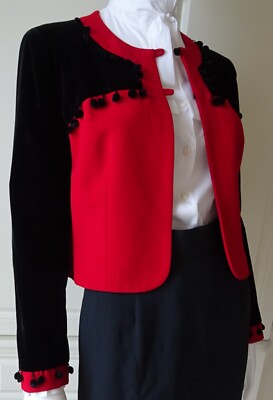 MOSCHINO CHEAP and CHIC CROPPED VINTAGE JACKET FRAN FINE 'THE