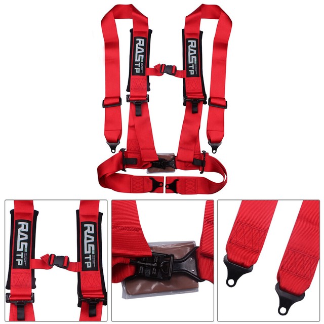 3" Universal 4 Point Harness Racing Camlock Quick Release Seat Belt Car