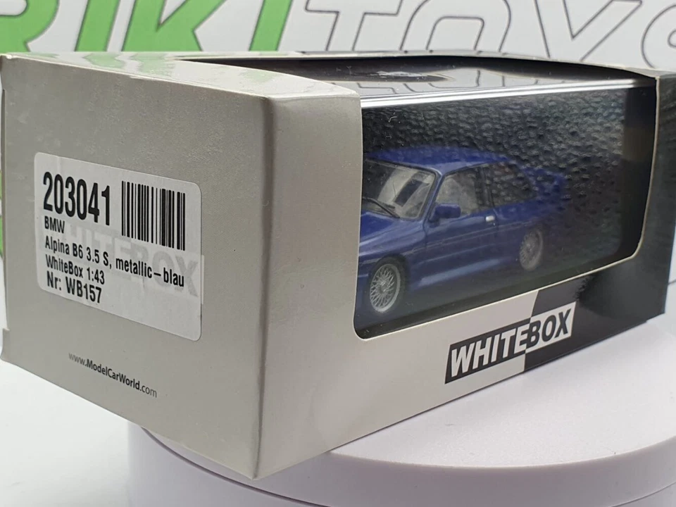 BMW E30 M3 Alpina B6 1988 Whitebox 1/43 Blu - Immagine 3 di 3