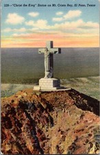 El Paso Smeltertown Texas Cerro de Muleros Christ The King Statue Mt. Cristo Rey
