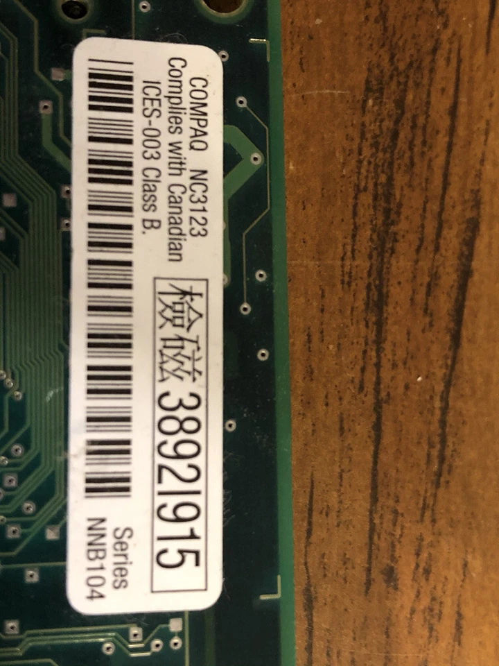 HP Compaq NC3123 Ethernet PCI Network Interface Card - Image 4 of 4