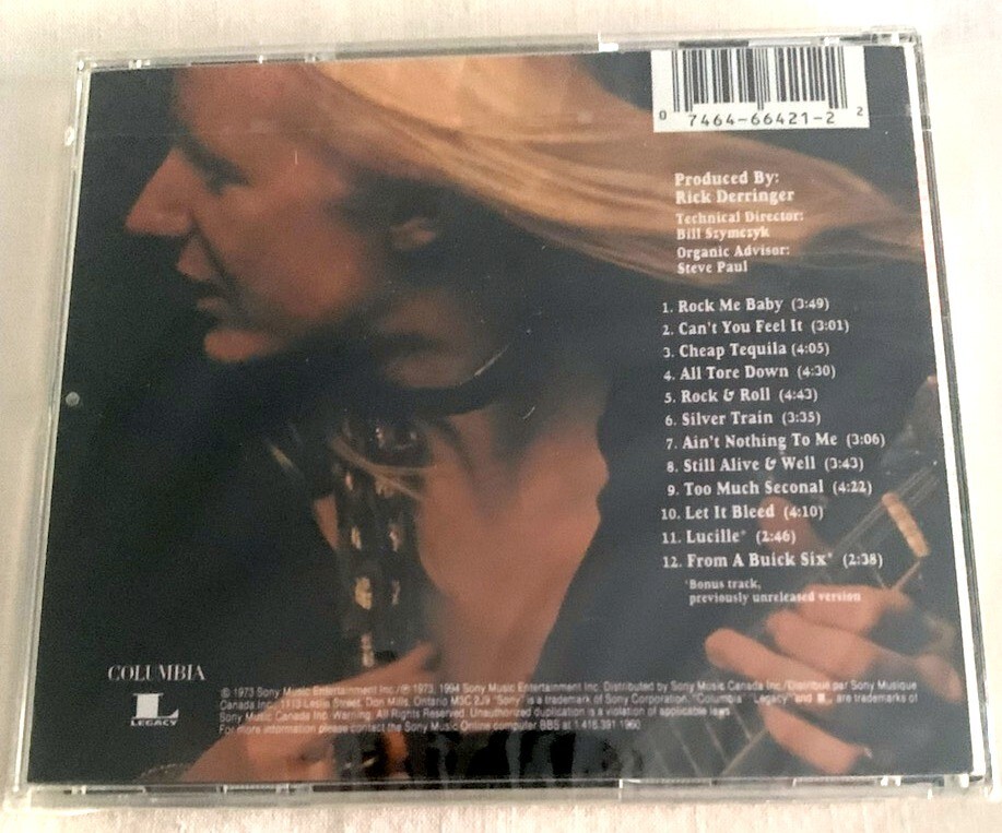JOHNNY WINTER-STILL ALIVE AND WELL-CD FACTORY SEALED-(BLUES,ROCK