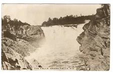 Postcard RPPC The Falls Grand Falls NB Canada Antique 1914 New Brunswick