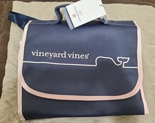 Vineyard Vines  Whale Line Changing Pad - Navy/Pink New W/ Tags