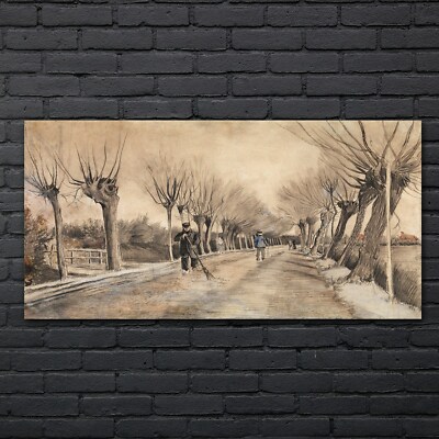Straße in Etten 140x70 Wandbild Druck auf Glas Glasbilder