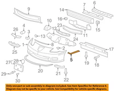 GM OEM 06-13 Corvette Bumper Components-Bumper Cover Reinforcement 10330821