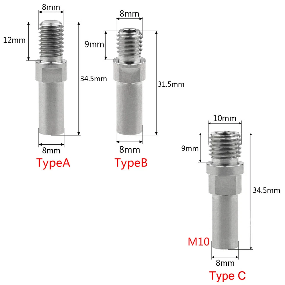 M8 M10x 1.25mm Pitch Titanium Screws for Bicycle Brake V-Base Post Brake Screws  - Image 2 of 4