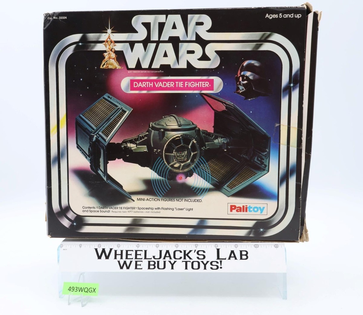 Darth Vader Tie Fighter Complete W/Box & Insert Star Wars 1978