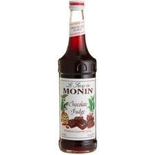 Monin Premium Chocolate Fudge Flavoring Syrup 750 mL 544SYPAR228A