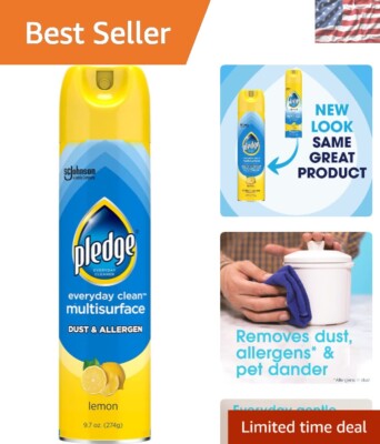 Multi-Surface Lemon Dust and Allergen Spray for Cleaner, Allergy-Free Home
