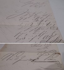 Brief Wien 1846, Bericht Parade vor Zar Nikolaus I., Autograph Friedrich Kellner